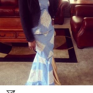 Ghanaian maxi skirt and top set